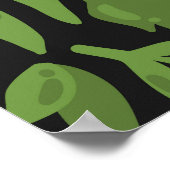 Exotische Früchte: farbenfroher Sommer nahtlos Poster (Ecke)