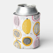 Exotische Früchte handGezeichnet: Vintager Sommer Dosenkühler (Kanne Vorderseite)