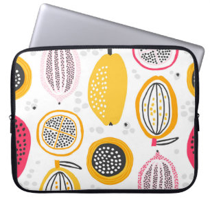 Exotische Früchte handGezeichnet: Vintager Sommer Laptopschutzhülle