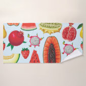 Exotische Früchte: Trendy Print nahtlos. Badehandtuch (Badehandtuch)