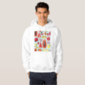 Exotische Früchte: Trendy Print nahtlos. Hoodie (Vorne ganz)