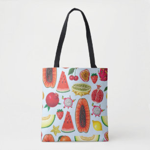 Exotische Früchte: Trendy Print nahtlos. Tasche