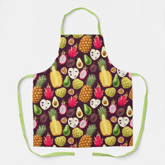 Exotische Fruchtmuster-Schürze Schürze (Vorderseite)