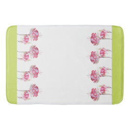 Exotische Fuchsien auf einer Badematte