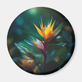 Exotische Gelbe Blume Magnet