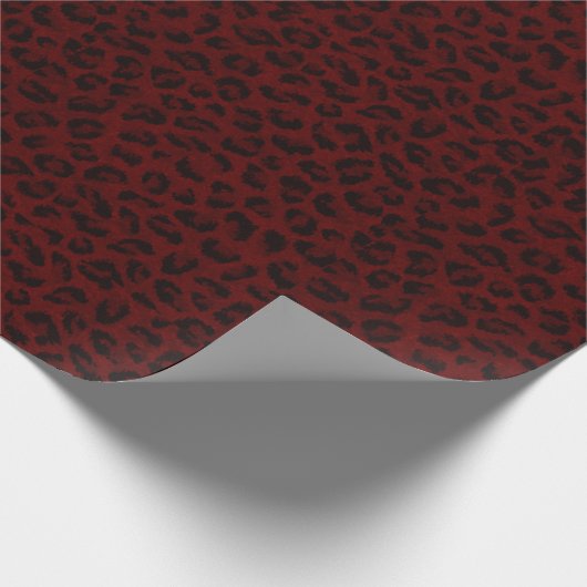 Exotische Gepunktete Leopard-Tierwerbung Geschenkpapier (Ecke)