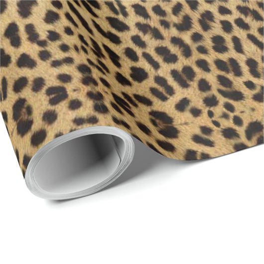 Exotische Gepunktete Leopardendrucke Geschenkpapier (Rolleneckpunkt)