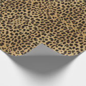 Exotische Gepunktete Leopardendrucke Geschenkpapier (Ecke)