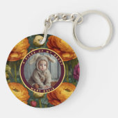 Exotische Geschenke für ihn Ranunculus Schlüsselanhänger (Rückseite)