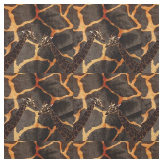 "Exotische Giraffen: Auf einer Giraffe Gemusterte  Stoff (Muster)