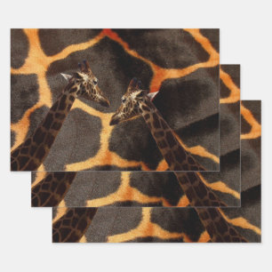 Exotische Giraffen, Geschenkwrap-Set Geschenkpapier Set