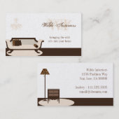 Exotische Giraffen-Innenarchitektur: Visitenkarten Visitenkarte (Vorne/Hinten)