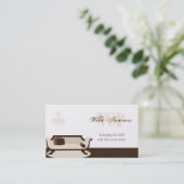 Exotische Giraffen-Innenarchitektur: Visitenkarten Visitenkarte (Stehend Vorderseite)