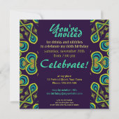 Exotische Göttin Fabulous 40 Party Einladungen (Rückseite)