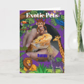 Exotische Haustiere Karte (Vorderseite)