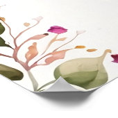 Exotische Hochzeit der tropischen Blume Poster (Ecke)