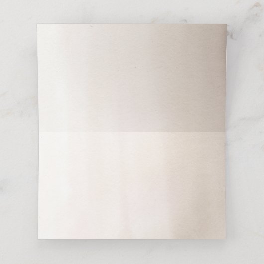 Exotische Hochzeit von Pampas Grass und weißen Orc Platzkarte (Innenseite Aufgefaltet)