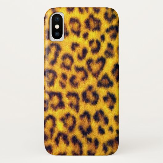 Exotische Imitat-Leopard-Stellen-Tierdruck Case-Mate iPhone Hülle (Rückseite)