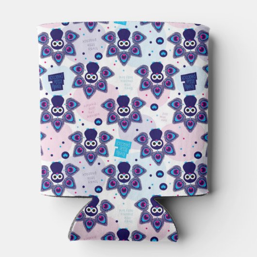 exotische Indianerpfauenmuster Dosenkühler (Rückseite)