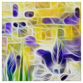 Exotische Iris des Sommers Stoff (Muster)