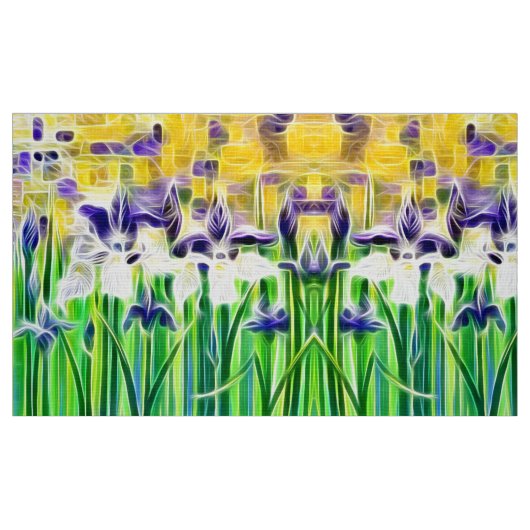 Exotische Iris des Sommers Stoff (Fat Quarter (45,7 x 55,9 cm))