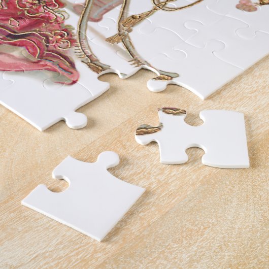 Exotische Jugendstilfrau in Verziertem Kostüm Puzzle (Seite)