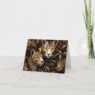 Exotische Jungle Cheetah Blank Note Card Feiertagskarte