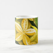 Exotische Karambolen 🌿 tropischen Deco Kaffeetasse (Mittel)
