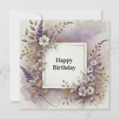 Exotische Karte zum Geburtstag (Vorderseite)