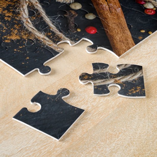 Exotische Kochgewürze & Löffel Puzzle (Seite)
