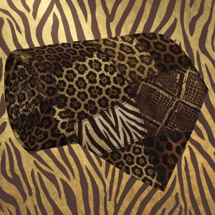 Exotische Krawatte   Wildes afrikanisches Tiermust