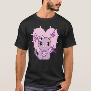 Exotische Kurzhaar Katze Pastell Goth Liebe T-Shirt