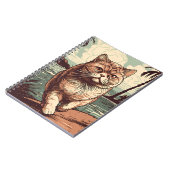 Exotische Kurzhaarkatze an einem tropischen Strand Notizblock (Linke Seite)