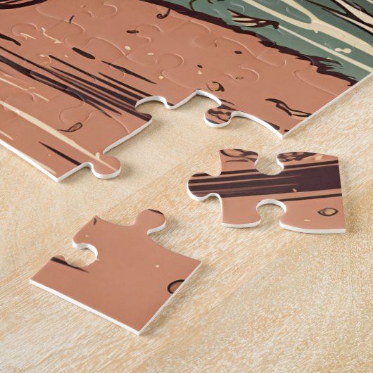 Exotische Kurzhaarkatze an einem tropischen Strand Puzzle (Seite)