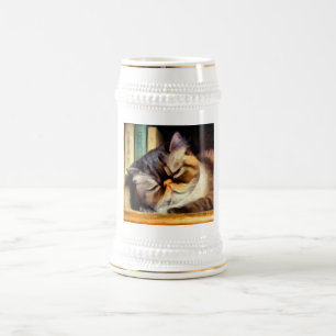 Exotische Kurzhaarkatze Bierglas