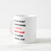 exotische Kurzhaarkatzenmutter, großartig Kaffeetasse (Vorderseite Links)