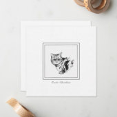Exotische Kurzkatze - flache Karte (Vorderseite/Rückseite Beispiel)