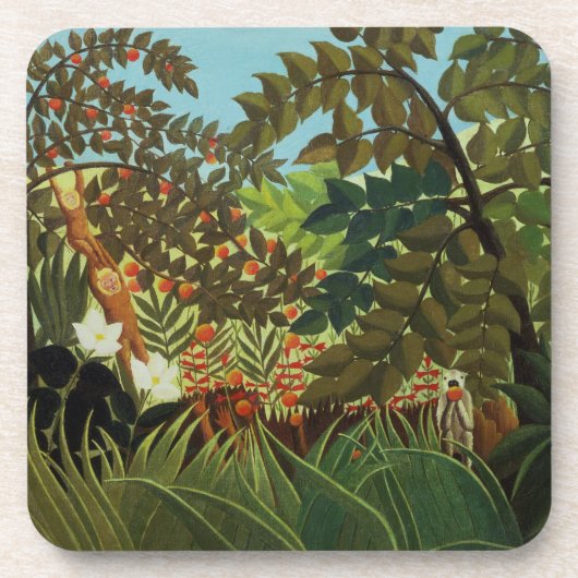 Exotische Landschaft Getränkeuntersetzer (Vorderseite)