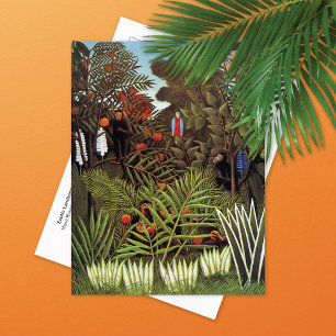 Exotische Landschaft Jungle Henri Rousseau Postkarte