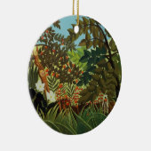 Exotische Landschaft Keramik Ornament (Rechts)