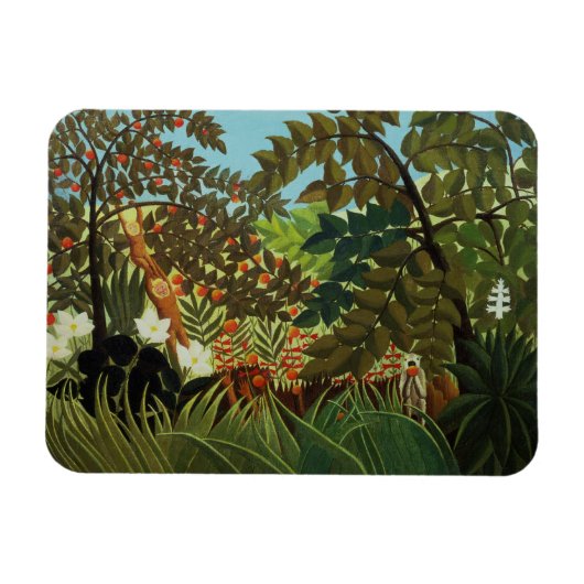 Exotische Landschaft Magnet (Horizontal)