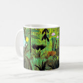 Exotische Landschaft mit Löwe und Löwin, Kaffeetasse (Vorderseite Links)