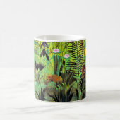 Exotische Landschaft mit Löwe und Löwin, Kaffeetasse (Mittel)