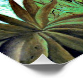 Exotische Landschaft mit Löwen und Löwen, Poster (Ecke)