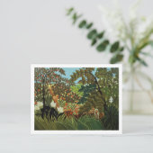 Exotische Landschaft Postkarte (Stehend Vorderseite)