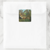 Exotische Landschaft Quadratischer Aufkleber (Tasche)