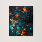 Exotische, lebende Blume der Natur am Mondlicht Puzzle (Vertikal)