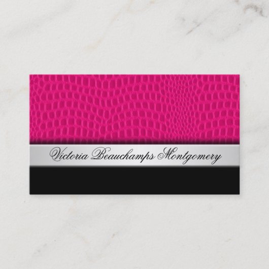 Exotische Leder-Beruflich-Natur-Visitenkarten Visitenkarte (Vorderseite)