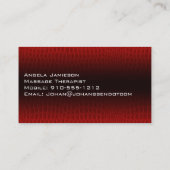 Exotische Leder Moderne Berufliche Visitenkarten Visitenkarte (Rückseite)