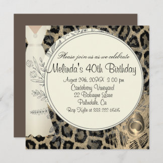 Exotische Leopardendrucke - elegante Geburtstagsei